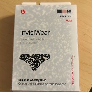 Lululemon InvisiWear Cheeky Bikini 3 Pack